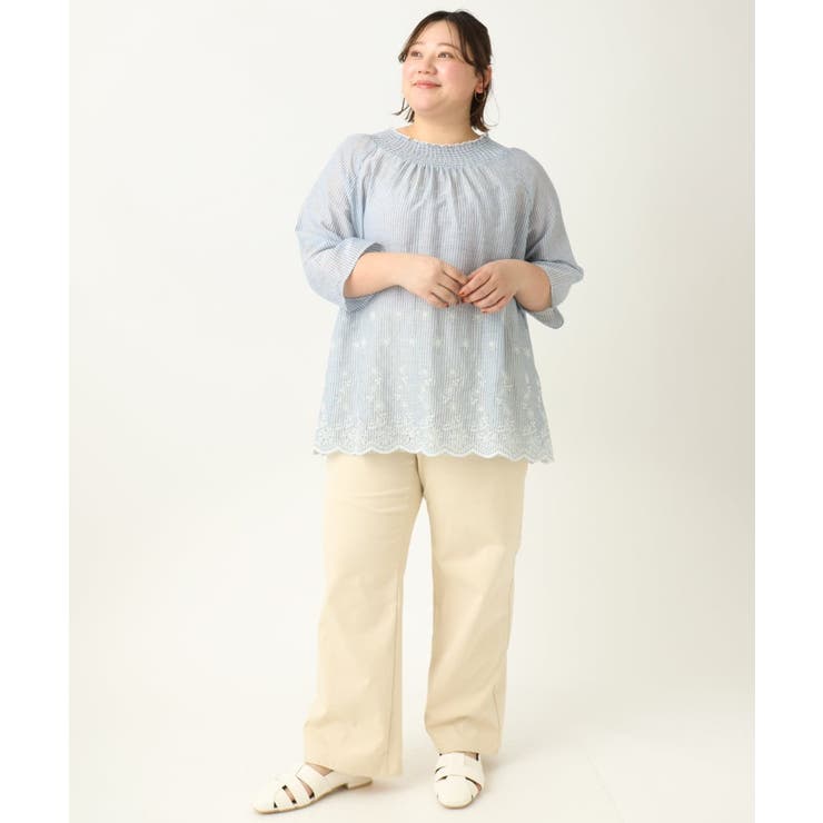 【大きいサイズ】ベイカーワイドストレートパンツ | eur3 | 詳細画像31 