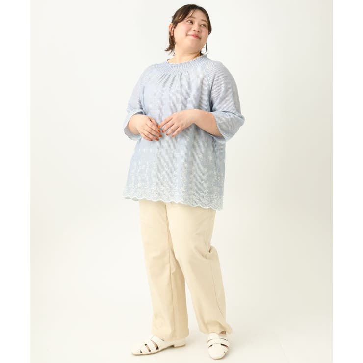 【大きいサイズ】ベイカーワイドストレートパンツ | eur3 | 詳細画像32 