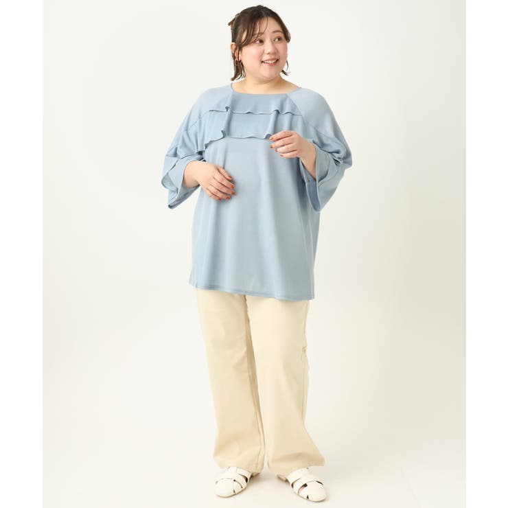 【大きいサイズ】ベイカーワイドストレートパンツ | eur3 | 詳細画像34 