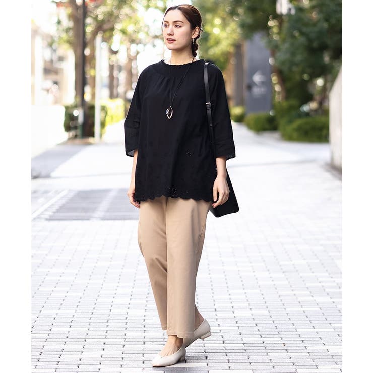 【大きいサイズ】ベイカーワイドストレートパンツ | eur3 | 詳細画像35 