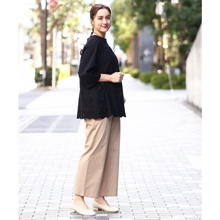 【大きいサイズ】ベイカーワイドストレートパンツ | eur3 | 詳細画像37 