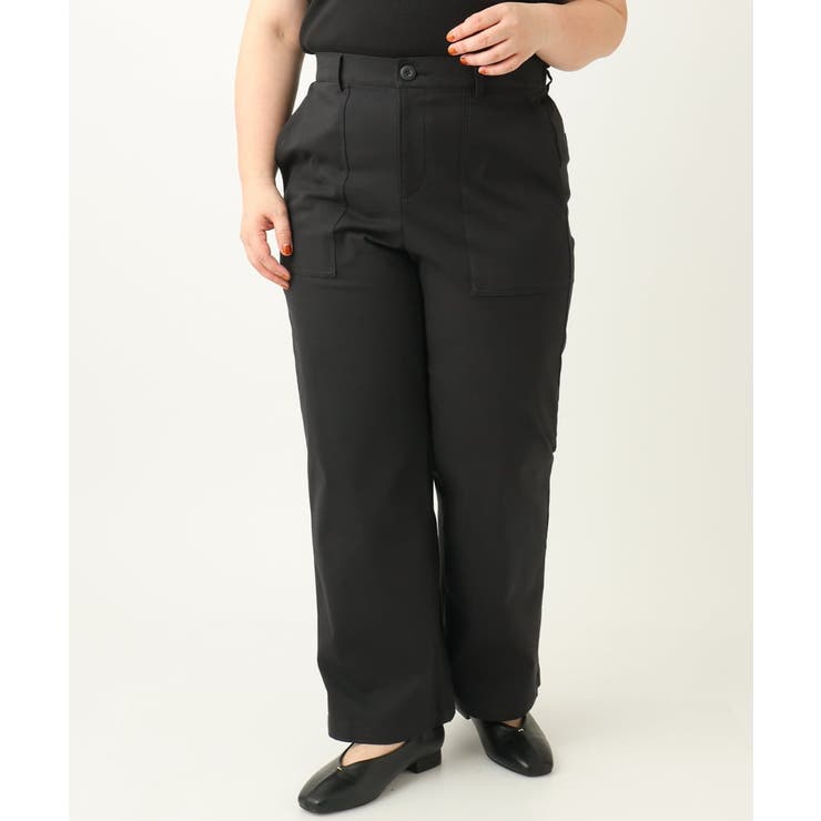 【大きいサイズ】ベイカーワイドストレートパンツ | eur3 | 詳細画像40 