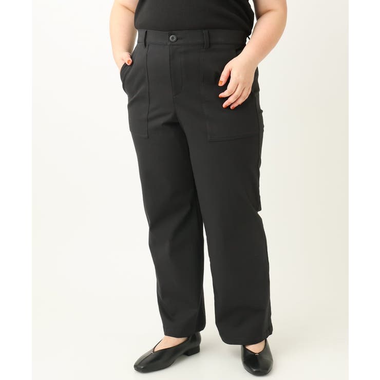 【大きいサイズ】ベイカーワイドストレートパンツ | eur3 | 詳細画像41 