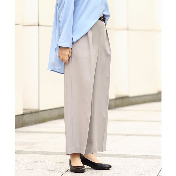 【大きいサイズ】サイロツイルワイドストレートパンツ | eur3 | 詳細画像15 