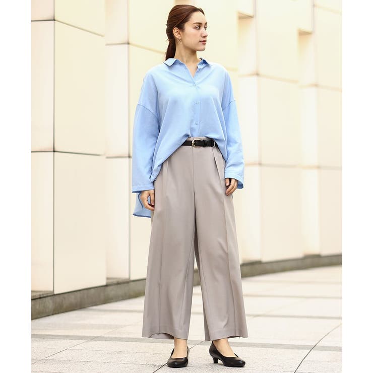 【大きいサイズ】サイロツイルワイドストレートパンツ | eur3 | 詳細画像17 