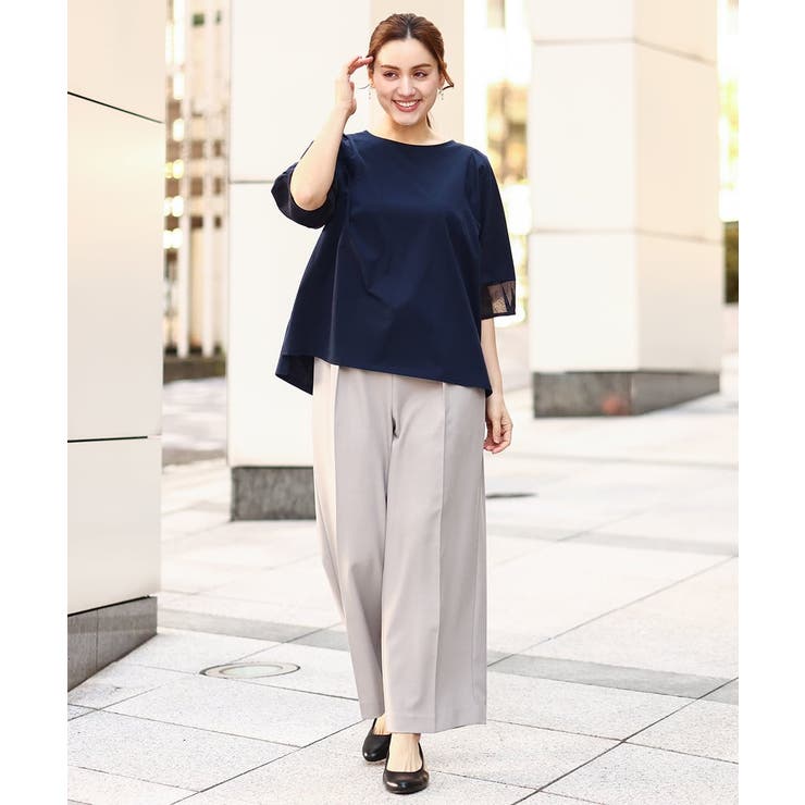 【大きいサイズ】サイロツイルワイドストレートパンツ | eur3 | 詳細画像18 