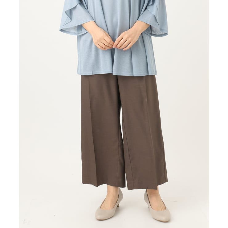 【大きいサイズ】サイロツイルワイドストレートパンツ | eur3 | 詳細画像2 