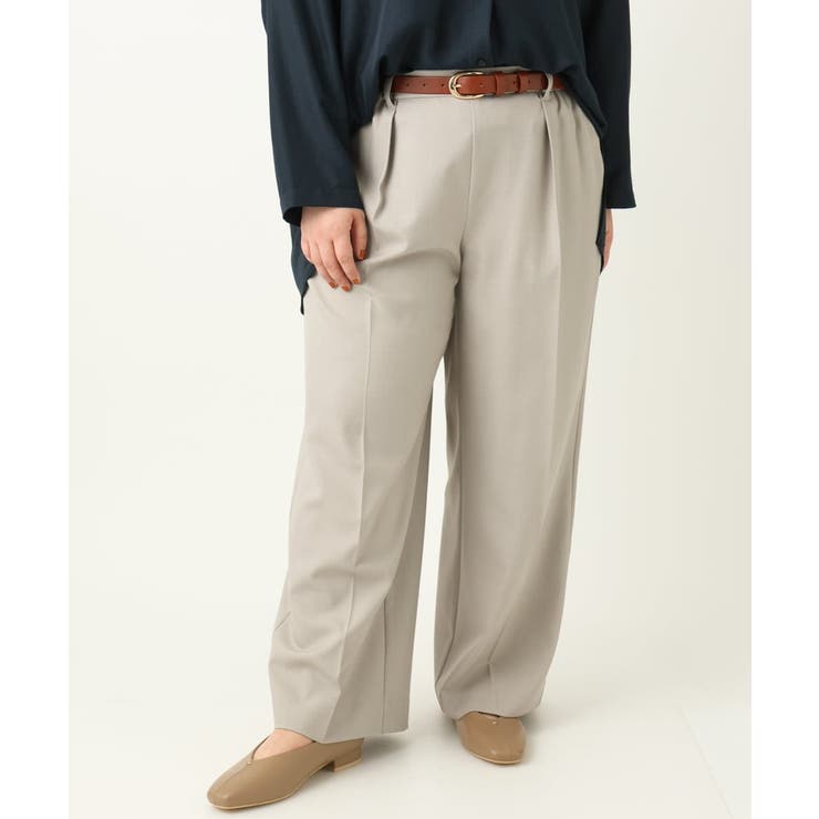 【大きいサイズ】サイロツイルワイドストレートパンツ | eur3 | 詳細画像22 