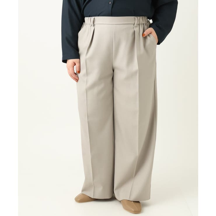 【大きいサイズ】サイロツイルワイドストレートパンツ | eur3 | 詳細画像23 