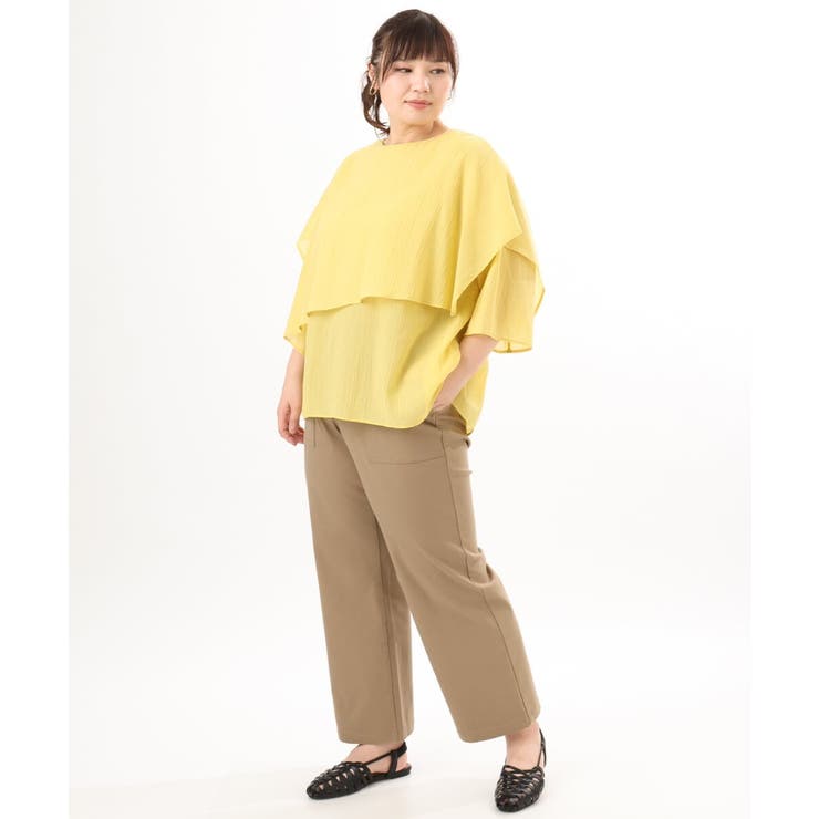 【大きいサイズ】ストレッチベイカーパンツ | eur3 | 詳細画像43 