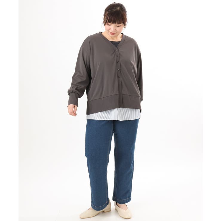 【大きいサイズ】ストレッチストレートデニム | eur3 | 詳細画像24 