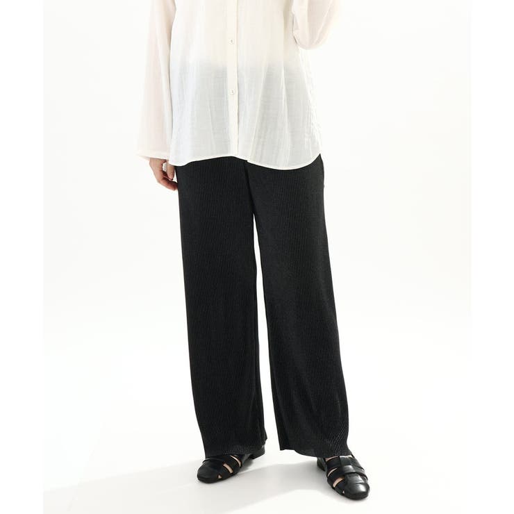 【大きいサイズ/セルフカット可】ジャージープリーツパンツ | eur3 | 詳細画像27 