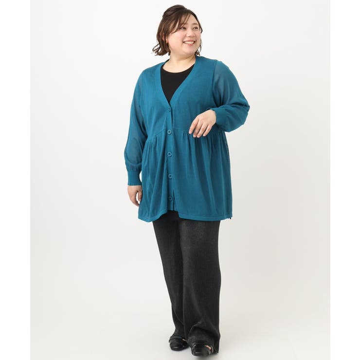 【大きいサイズ/セルフカット可】ジャージープリーツパンツ | eur3 | 詳細画像31 