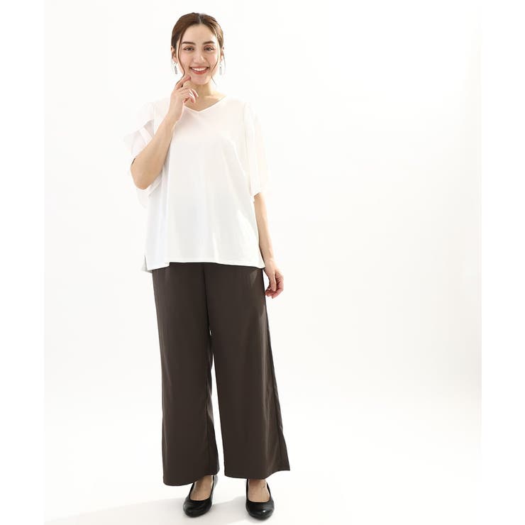 【大きいサイズ】イージーワイドパンツ | eur3 | 詳細画像10 
