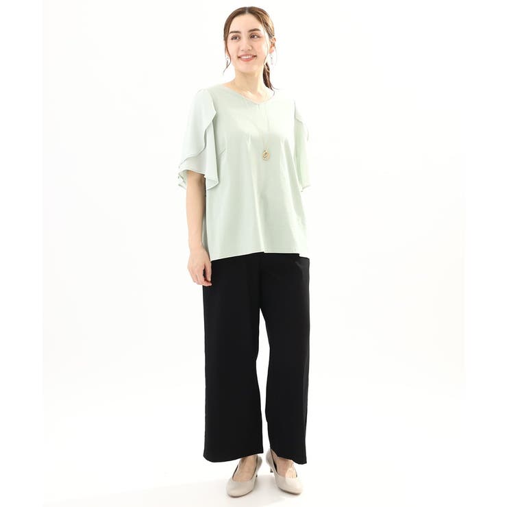 【大きいサイズ】イージーワイドパンツ | eur3 | 詳細画像24 