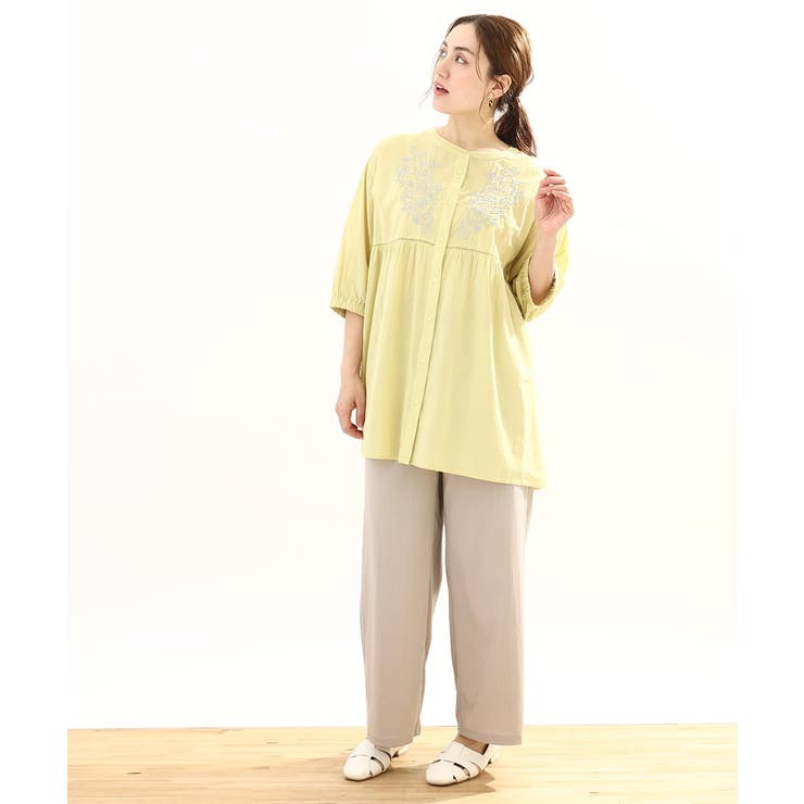 【大きいサイズ】イージーワイドパンツ | eur3 | 詳細画像3 