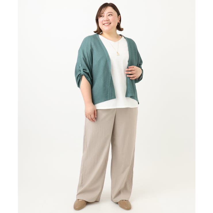 【大きいサイズ】イージーワイドパンツ | eur3 | 詳細画像7 