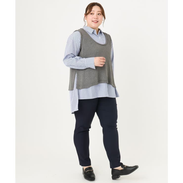 【シリーズ累計販売2万枚！/大きいサイズ】さらさらストレッチテーパードパンツ | eur3 | 詳細画像19 