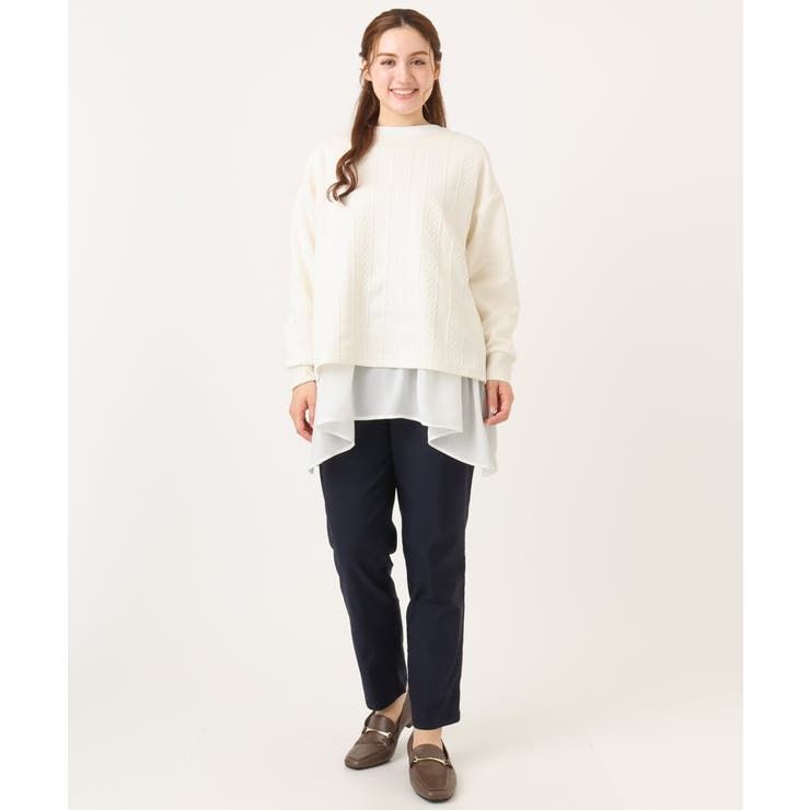 【シリーズ累計販売2万枚！/大きいサイズ】さらさらストレッチテーパードパンツ | eur3 | 詳細画像20 