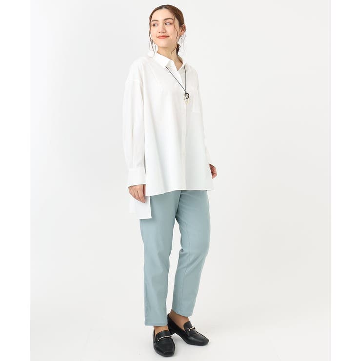 【シリーズ累計販売2万枚！/大きいサイズ】さらさらストレッチテーパードパンツ | eur3 | 詳細画像3 