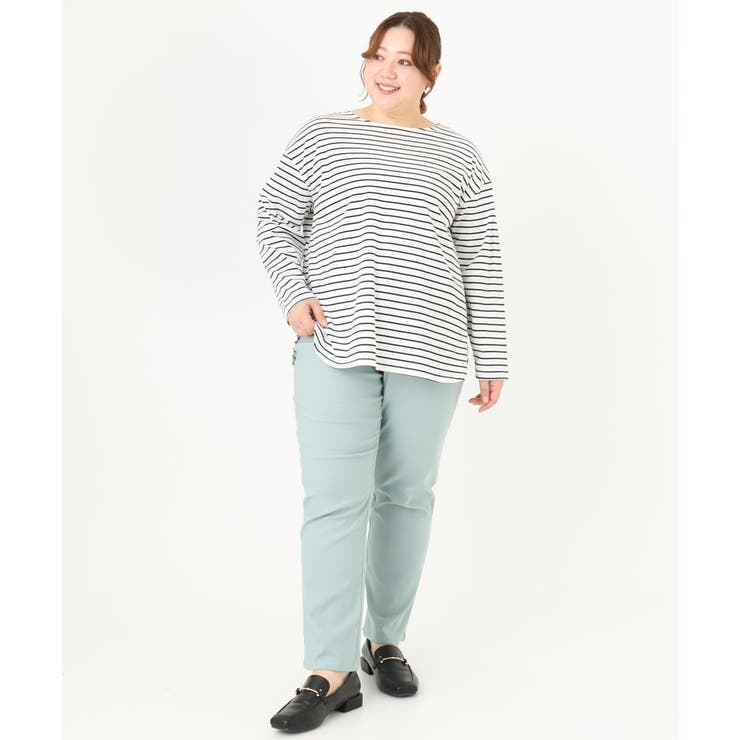 【大きいサイズ】さらさらストレッチストレートパンツ | eur3 | 詳細画像21 