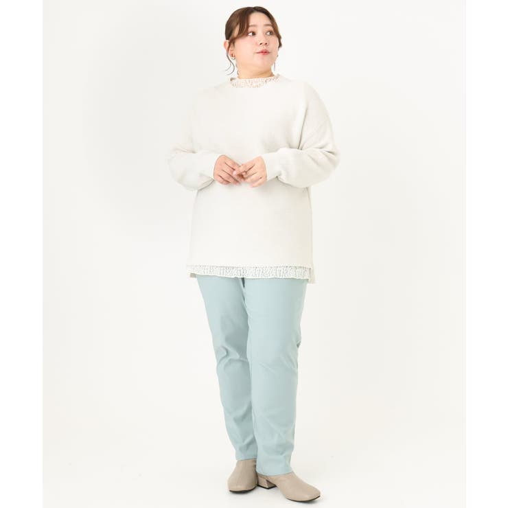 【大きいサイズ】さらさらストレッチストレートパンツ | eur3 | 詳細画像22 