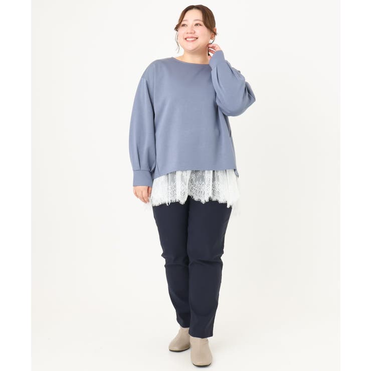 【大きいサイズ】さらさらストレッチストレートパンツ | eur3 | 詳細画像25 