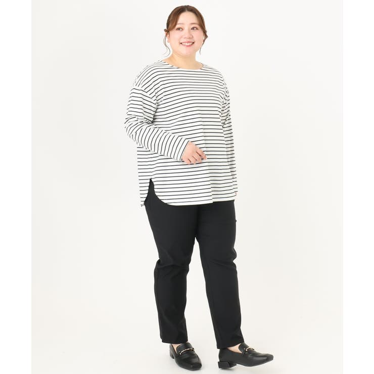 【大きいサイズ】さらさらストレッチストレートパンツ | eur3 | 詳細画像45 