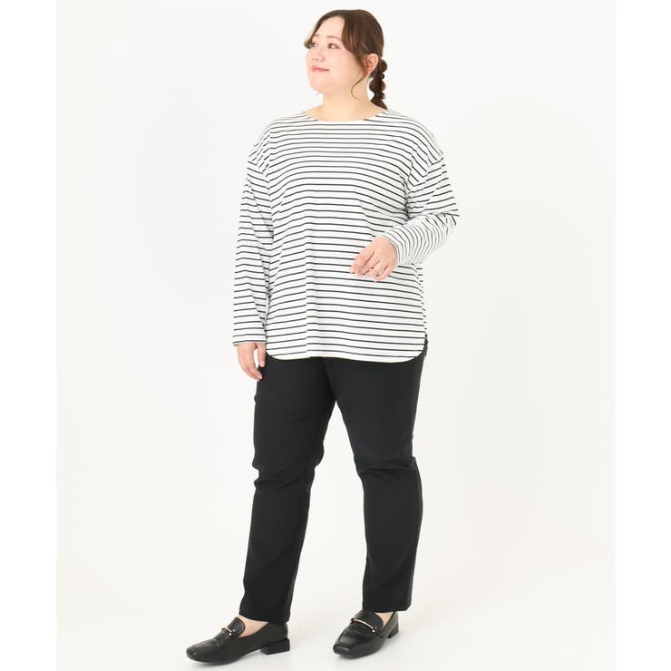 【大きいサイズ】さらさらストレッチストレートパンツ | eur3 | 詳細画像46 