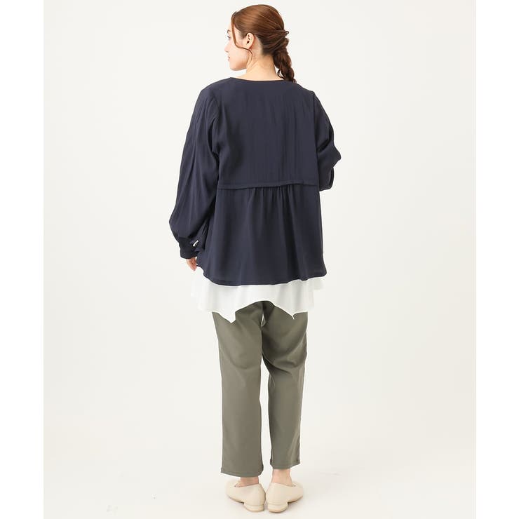 【大きいサイズ】さらさらストレッチストレートパンツ | eur3 | 詳細画像5 