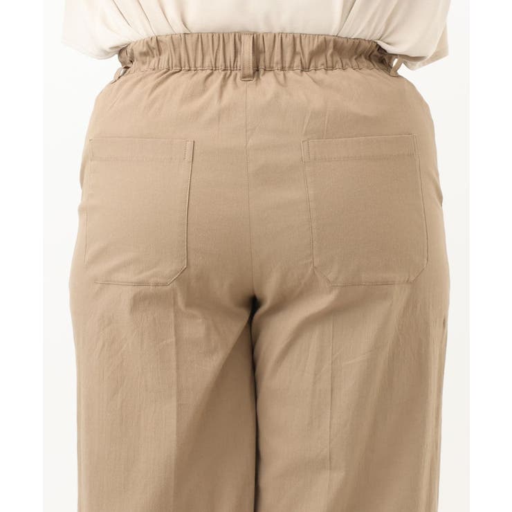 【大きいサイズ】センタープレスワイドパンツ | eur3 | 詳細画像13 