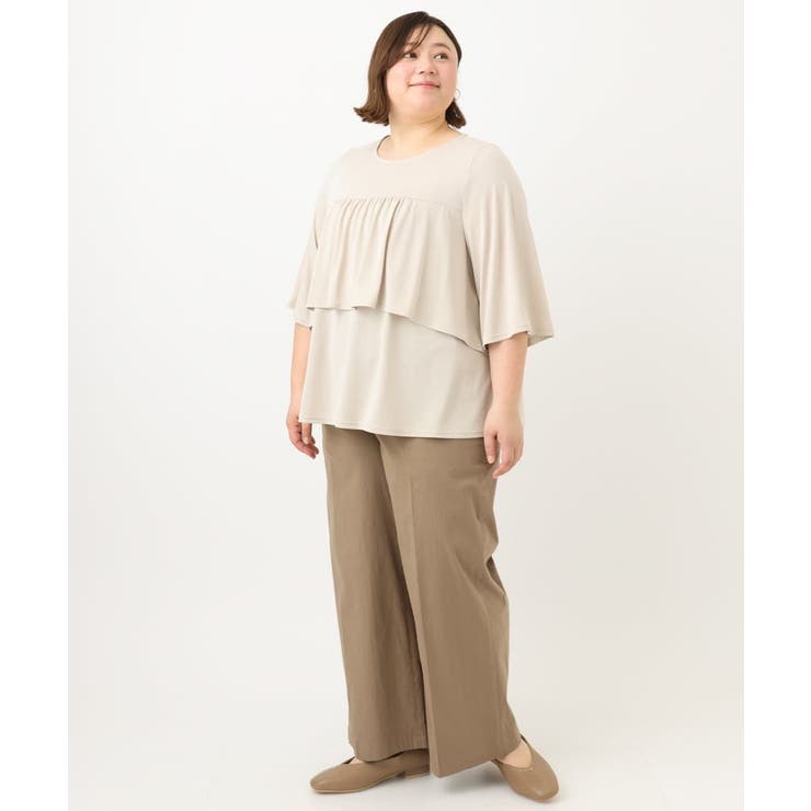 【大きいサイズ】センタープレスワイドパンツ | eur3 | 詳細画像19 