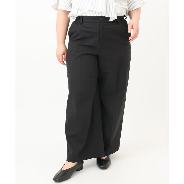 【大きいサイズ】センタープレスワイドパンツ | eur3 | 詳細画像25 