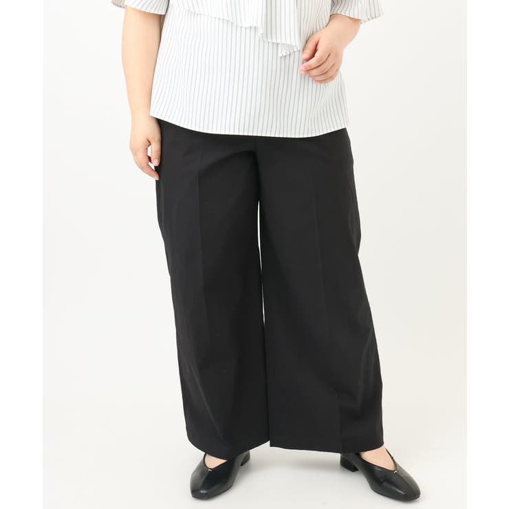 【大きいサイズ】センタープレスワイドパンツ | eur3 | 詳細画像26 