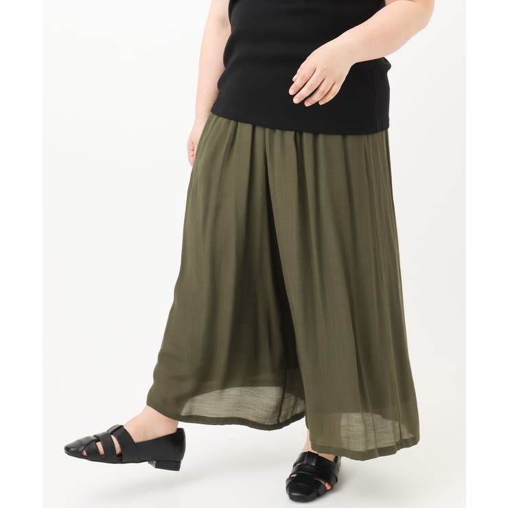 【大きいサイズ】スラブワイドパンツ | eur3 | 詳細画像5 