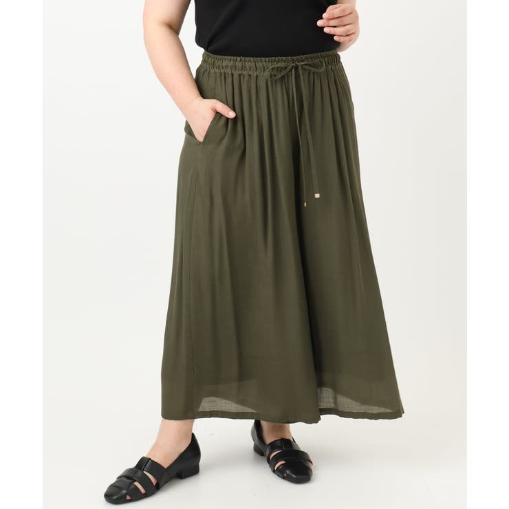 【大きいサイズ】スラブワイドパンツ | eur3 | 詳細画像6 