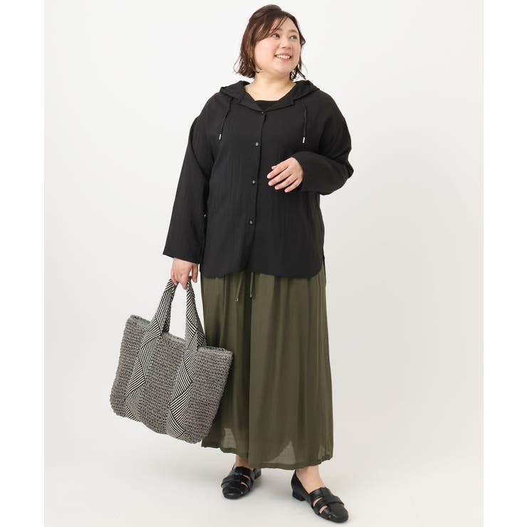 【大きいサイズ】スラブワイドパンツ | eur3 | 詳細画像7 