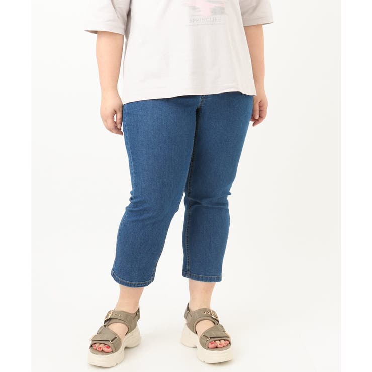 【大きいサイズ/接触冷感】ストレッチデニムパンツ | eur3 | 詳細画像2 