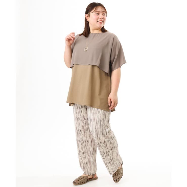 【大きいサイズ/セルフカット可】プリーツパンツ | eur3 | 詳細画像5 