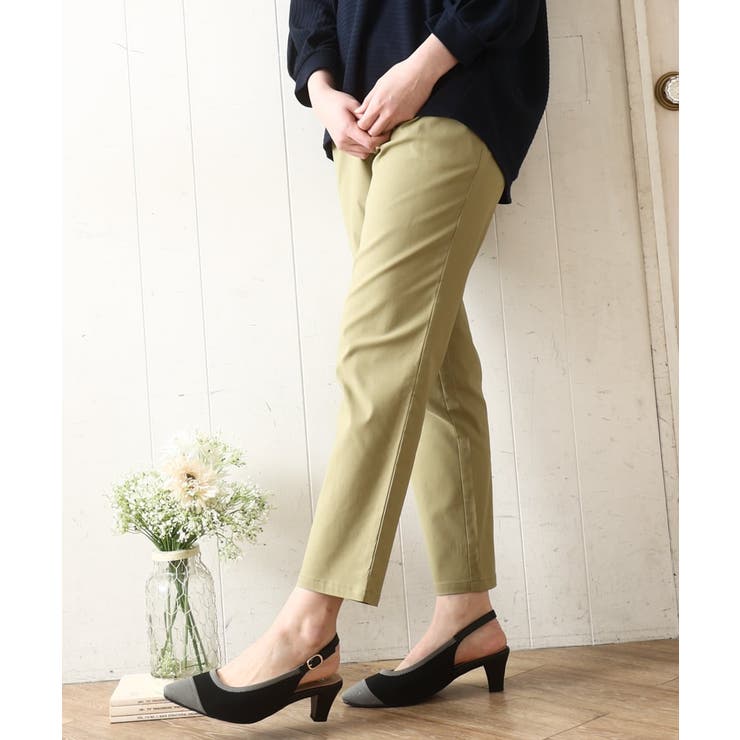 【シリーズ累計販売2万枚！/大きいサイズ】さらさらストレッチテーパードパンツ | eur3 | 詳細画像2 