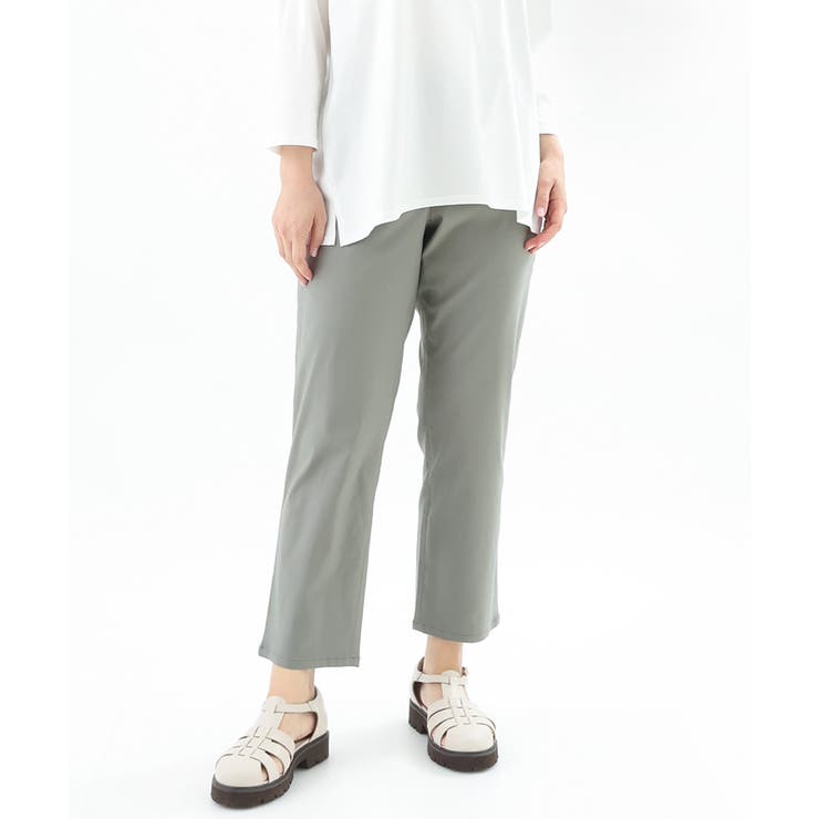 【大きいサイズ】さらさらストレッチストレートパンツ | eur3 | 詳細画像2 