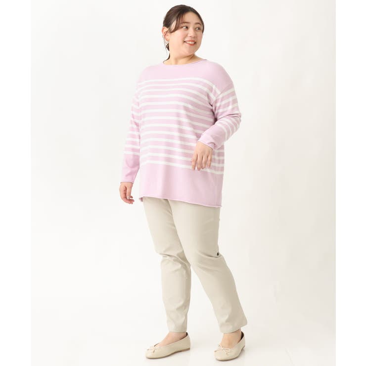 【大きいサイズ】さらさらストレッチストレートパンツ | eur3 | 詳細画像36 