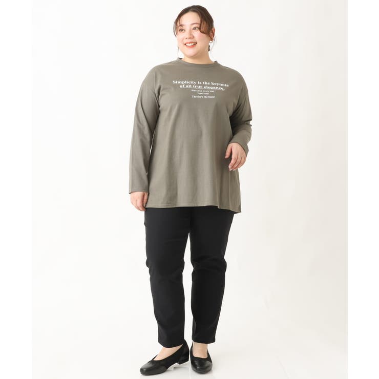 【大きいサイズ】さらさらストレッチストレートパンツ | eur3 | 詳細画像41 