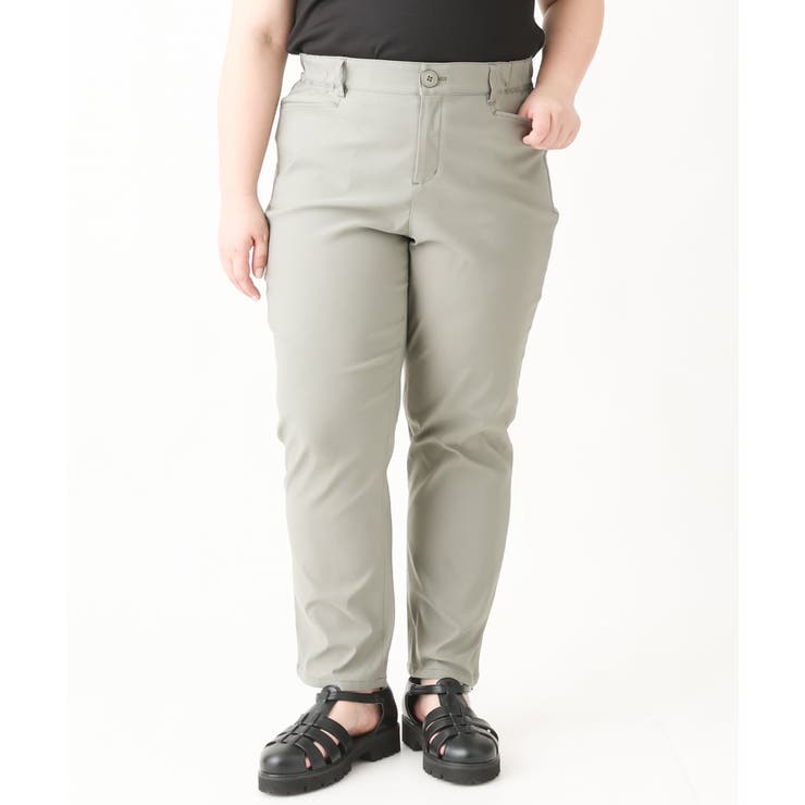 【大きいサイズ】さらさらストレッチストレートパンツ | eur3 | 詳細画像5 