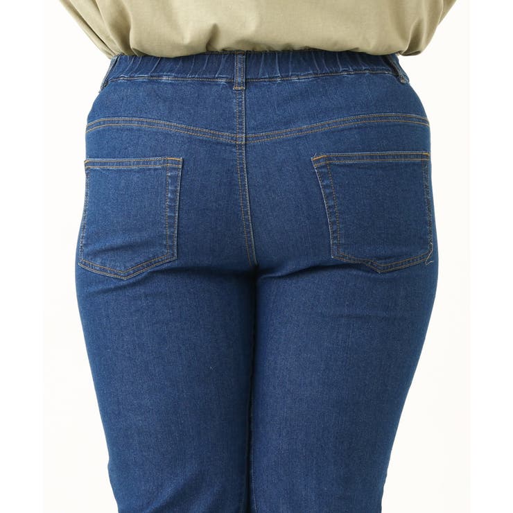 【大きいサイズ/接触冷感】カットレングスストレッチデニム | eur3 | 詳細画像10 