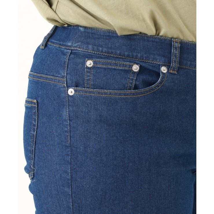 【大きいサイズ/接触冷感】カットレングスストレッチデニム | eur3 | 詳細画像13 