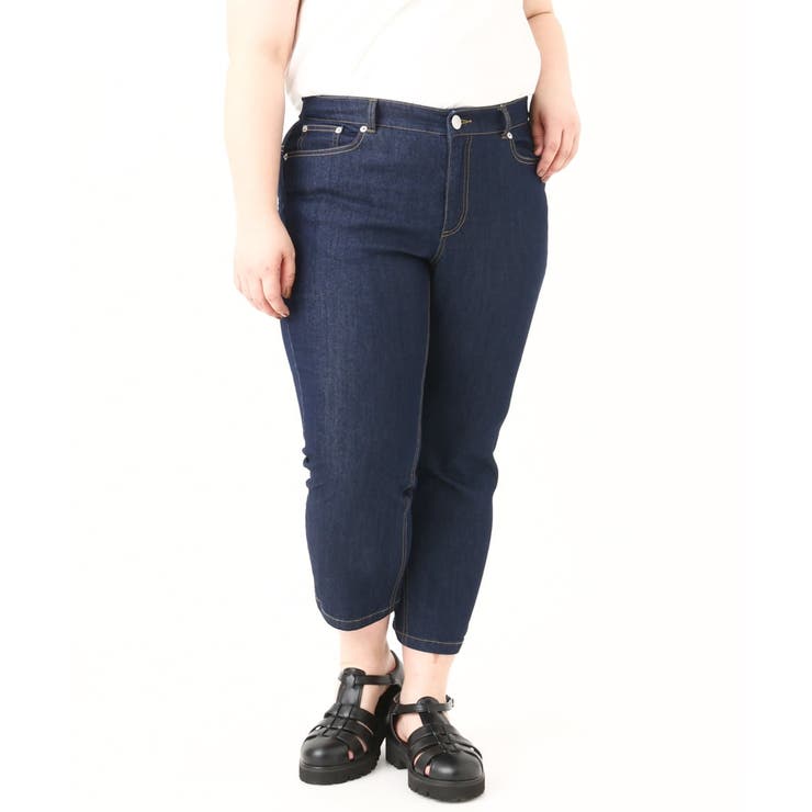 【大きいサイズ/接触冷感】カットレングスストレッチデニム | eur3 | 詳細画像23 