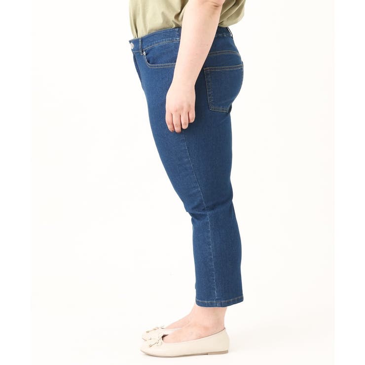 【大きいサイズ/接触冷感】カットレングスストレッチデニム | eur3 | 詳細画像8 