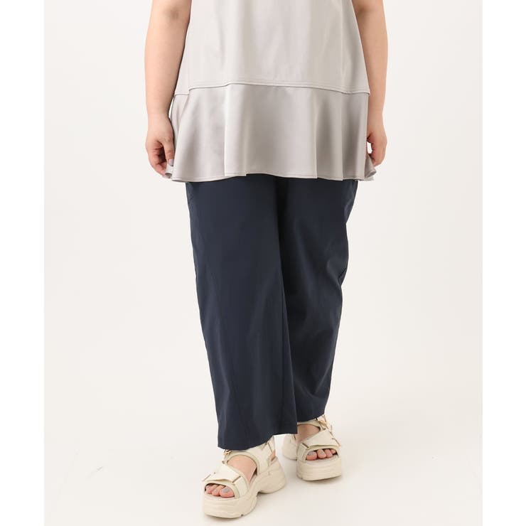 【大きいサイズ/接触冷感】ストレッチクロスコクーンパンツ | eur3 | 詳細画像10 
