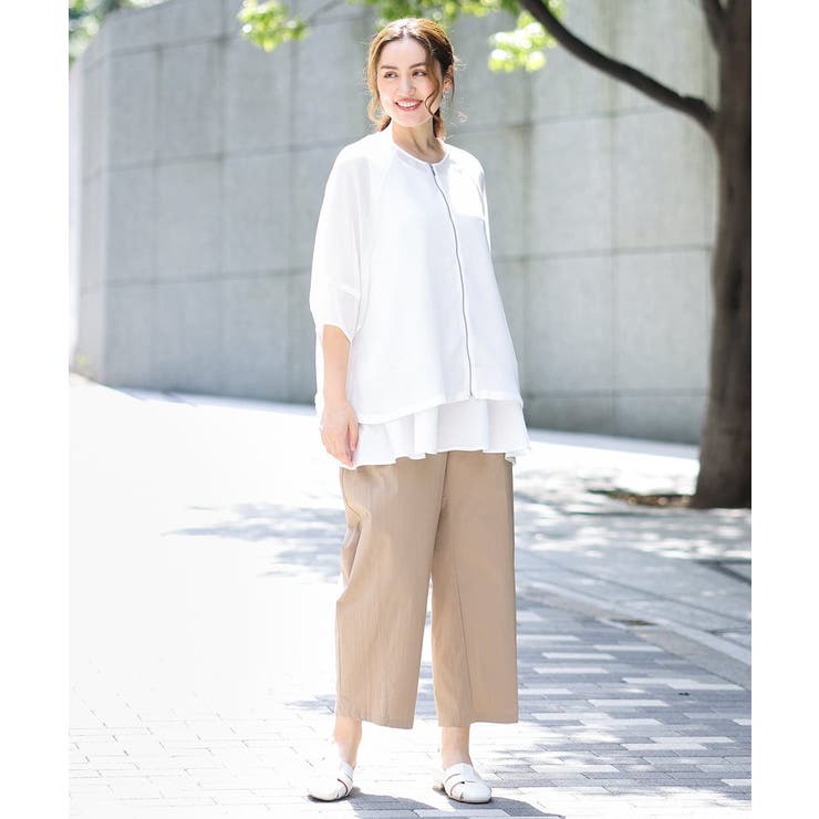 【大きいサイズ/接触冷感】ストレッチクロスコクーンパンツ | eur3 | 詳細画像12 